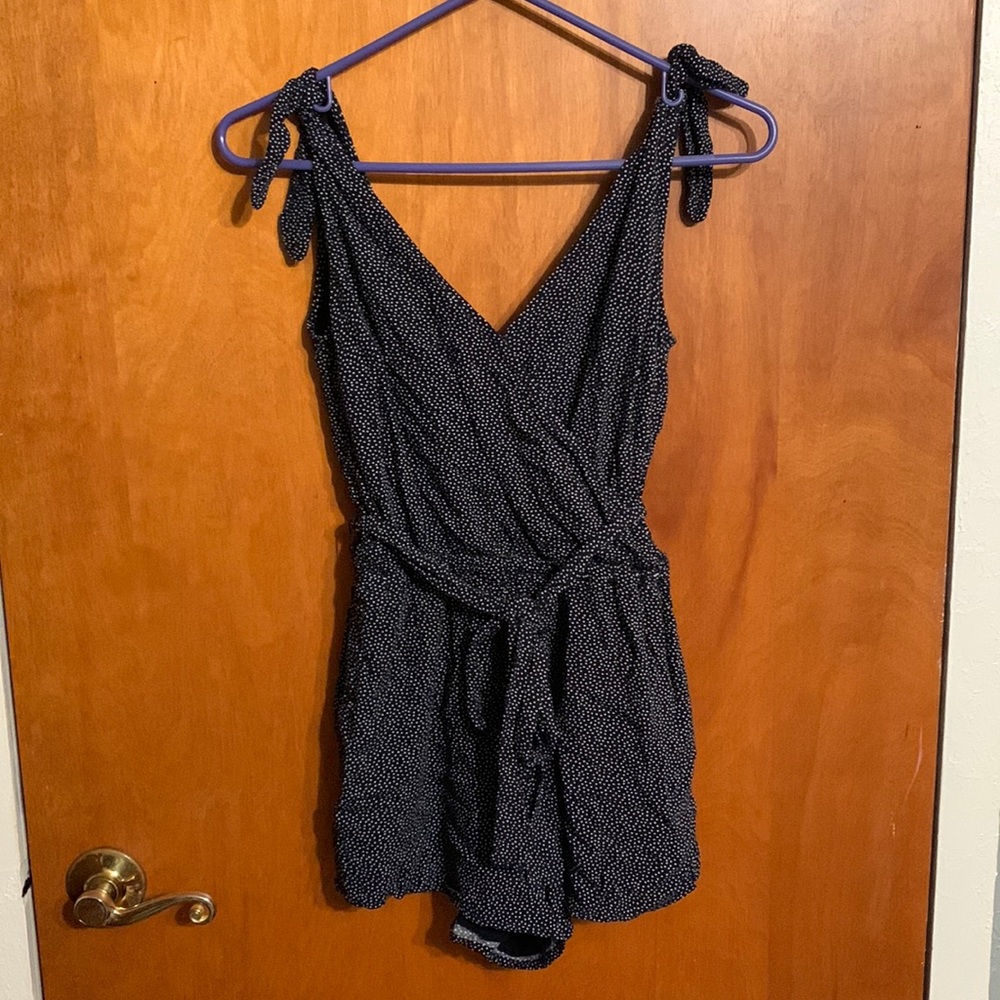 Abercrombie Navy Dot Romper